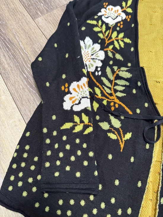 Black Floral Women's Cardigan by Gudrun Sjoden - Picture 4 of 6